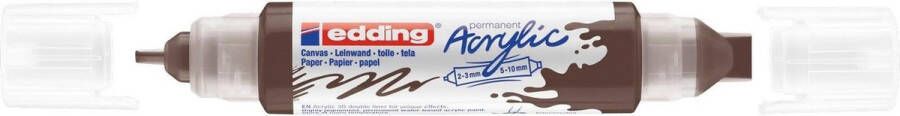 Edding 5400 3D double liner Acrylmarker Chocoladebruin (907)