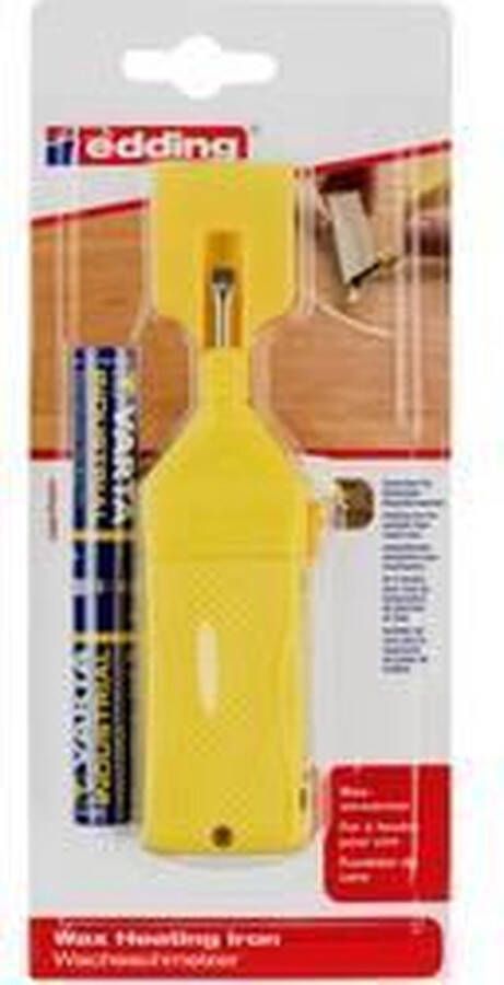 Edding 8903 1 Reparatiewas-verwarmer voor houtvloeren geel blister