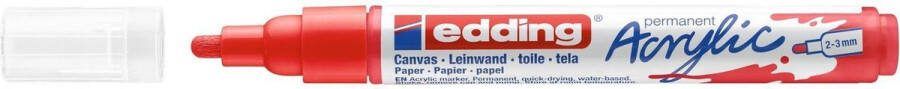 Edding Acrylic marker Medium punt verkeersrood