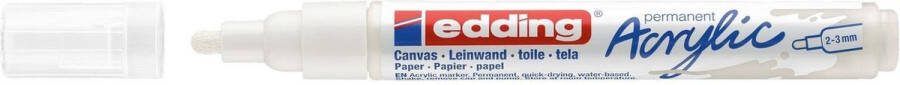 Edding Acrylic marker Medium punt verkeerswit