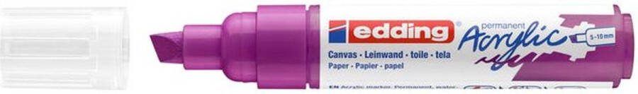 Edding Acrylmarker e-5000 breed bessenrood 1 stuk 5 stuks