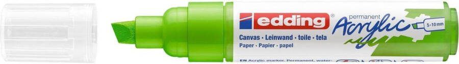 Edding Acrylmarker e-5000 breed geelgroen 1 stuk