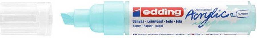 Edding Acrylmarker e-5000 breed pastel blauw 1 stuk 5 stuks