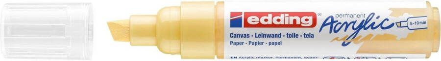 Edding Acrylmarker e-5000 breed pastel geel 1 stuk