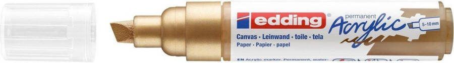 Edding Acrylmarker e-5000 breed rijkgoud 1 stuk