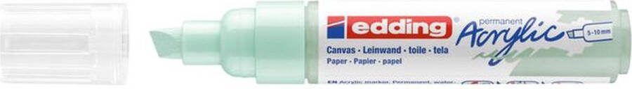 Edding Acrylmarker e-5000 breed zacht mint 1 stuk 5 stuks