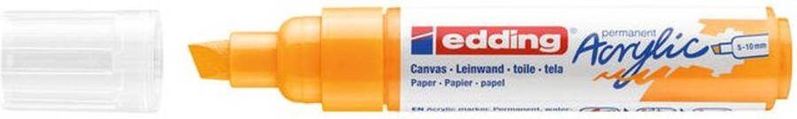 Edding Acrylmarker e-5000 breed zonnegeel 1 stuk 5 stuks