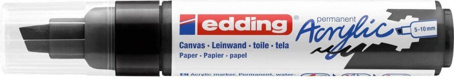 Edding Acrylmarker e-5000 breed zwart 1 stuk