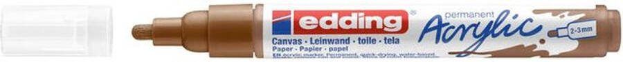 Edding Acrylmarker e-5100 m hazelnoot 1 stuk 10 stuks
