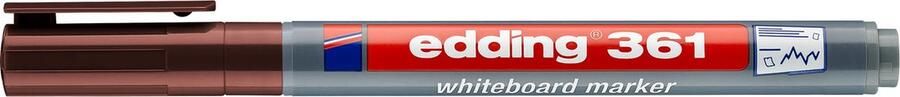 Edding 361 Whiteboard marker 1mm Bruin