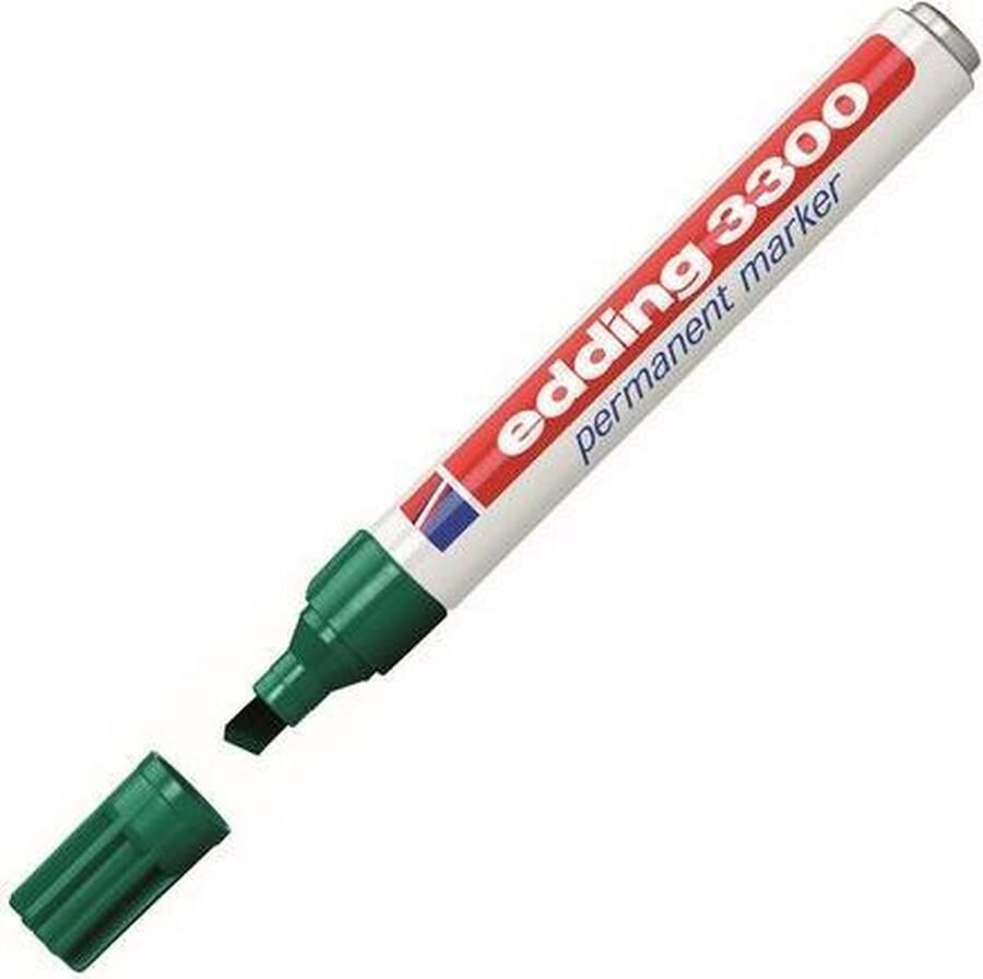 Edding Viltstift 3300 schuin groen 1-5mm 10 stuks