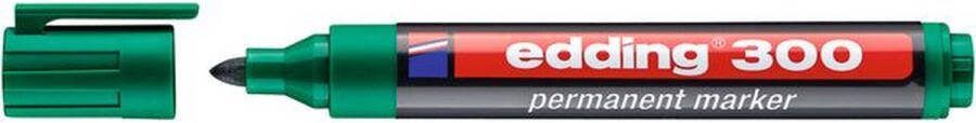 Edding Permanente markeerstift 300 Groen (10 Stuks)
