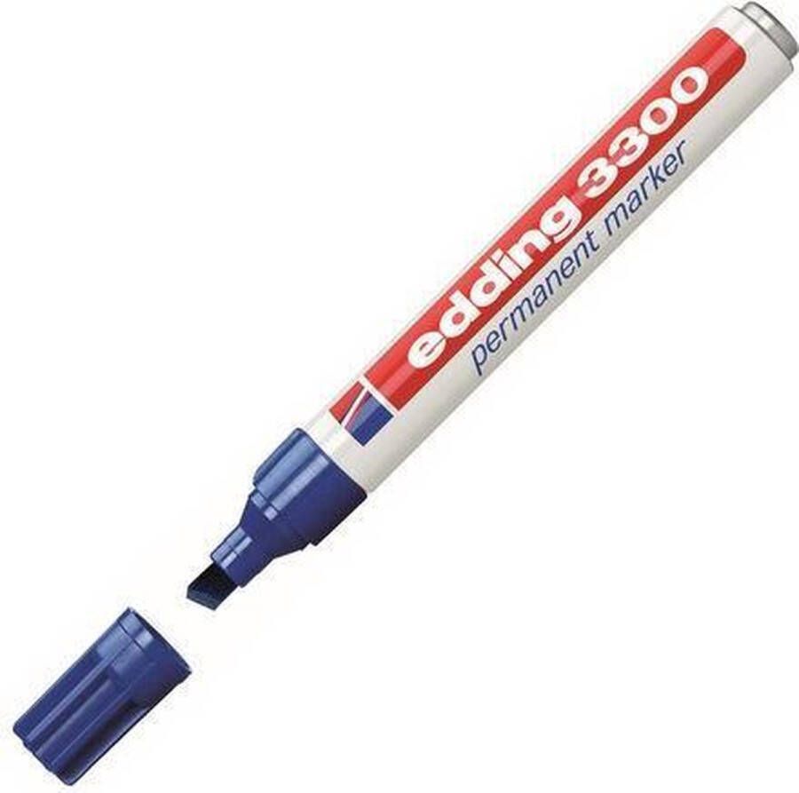 Edding Viltstift 3300 schuin blauw 1-5mm 10 stuks