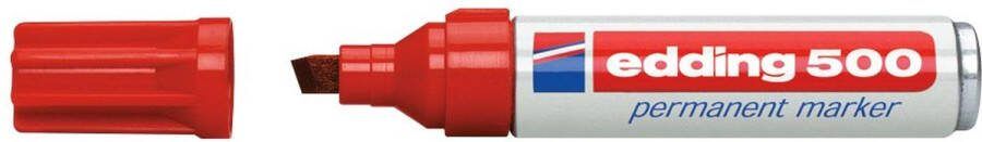 Edding Viltstift 500 schuin rood 2-7mm 10 stuks