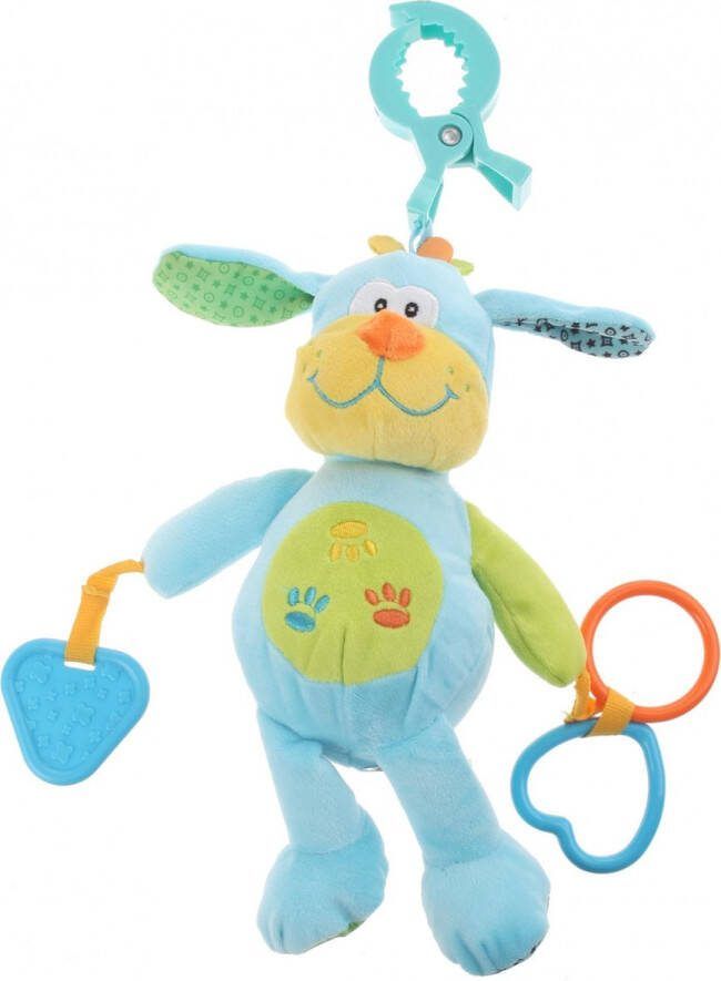 Eddy Toys Knuffel & Rammelaar Pluche Hond 24 Cm