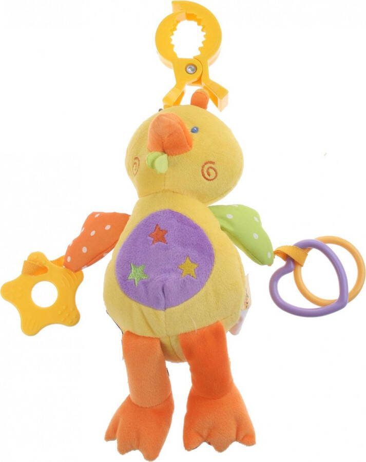 Eddy Toys Knuffel & Rammelaar Pluche Kuiken 24 Cm