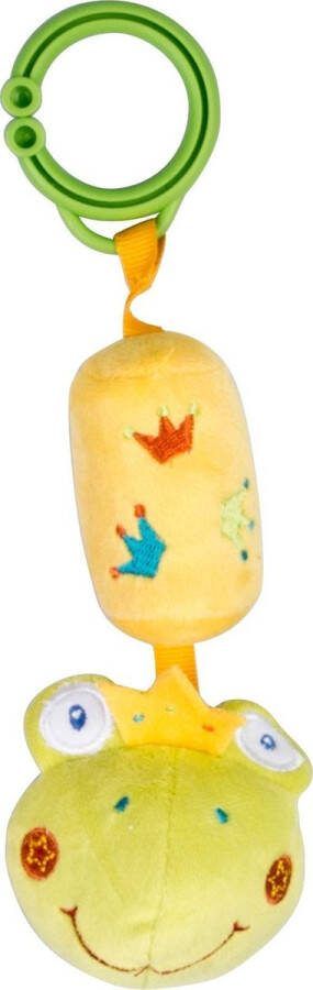 Eddy Toys Rammelaar Pluche Kikker 20 Cm Groen geel