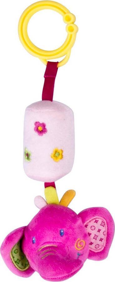 Eddy Toys Rammelaar Pluche Olifant 20 Cm Roze