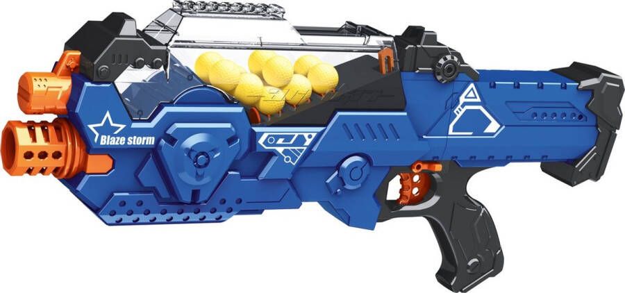 Eddy Toys Speelgoed Pistool incl. 21 Foam Ballen Foam Gun Lichtgewicht Blauw