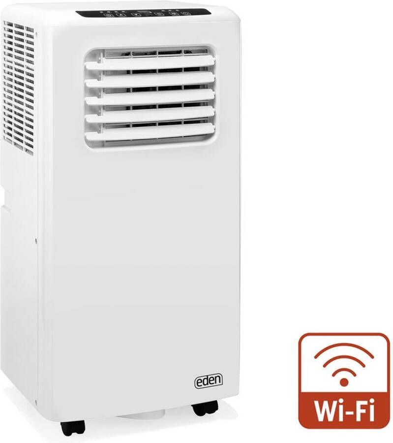 Eden Appliances Mobiele airco Eden ED-7016 Airconditioner op wielen Bestuurbaar via app en afstandsbediening 7000 BTU – Energie klasse A Voor ruimte tot 60 m³ Temperatuurinstelling van 16⁰C 31⁰C Ook ventilator ontvochtiger + Gratis Raamafdichtingsset