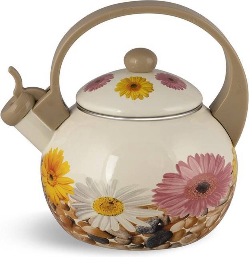 EDENBERG Edënbërg Enamel Line Retro Emaille Fluitketel 2.2 liter