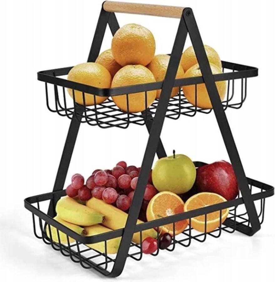 EDENBERG Edënbërg Fruitmand Fruitschaal Aardappelbak RVS Metaal Zwart