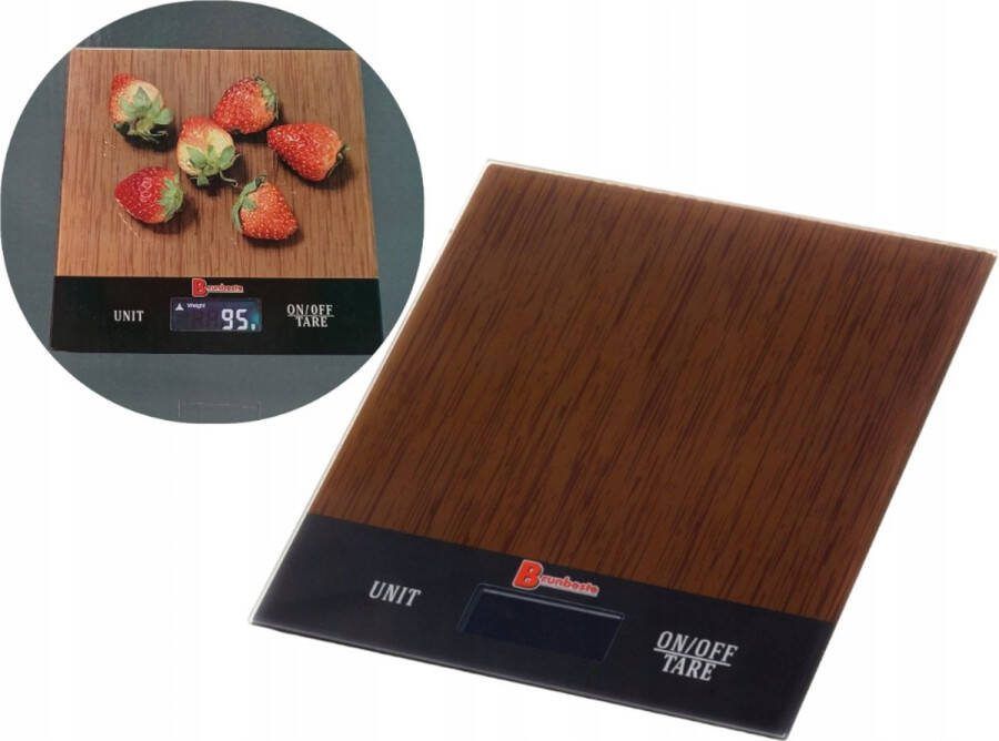 EDENBERG Edënbërg Keukenweegschaal Weegschaal Keuken Digitaal tot 5 kg Glas 18 x 20 cm