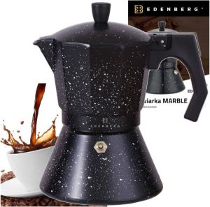 EDENBERG Edënbërg Stonetec Line Percolator Koffiemaker 6 Kops Espresso Maker 300 Ml Marmer Coating
