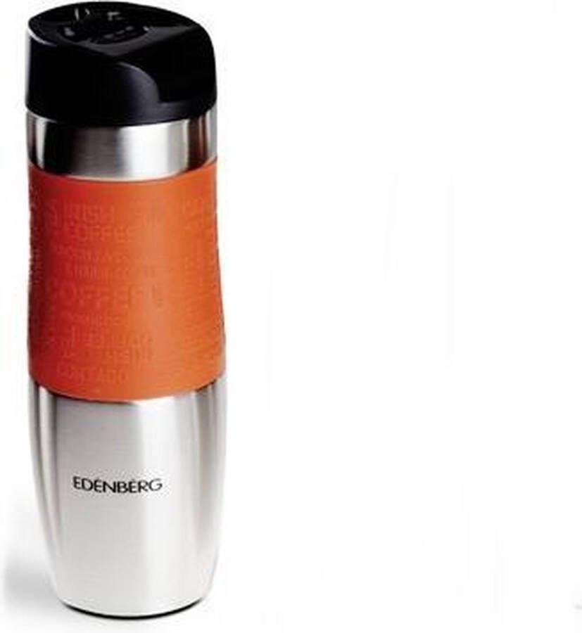 EDENBERG Edënbërg Classic Line Thermosfles in RVS Travel Mug Thermos Beker 480 ml Oranje