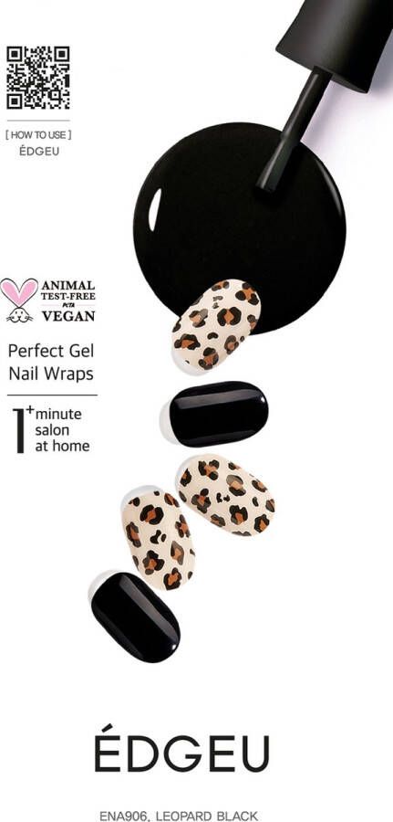 Edgeu Gellak Sticker Leopard Black