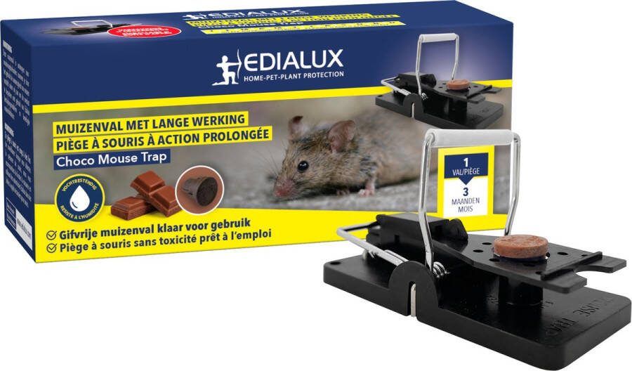 Edialux CHOCO MOUSE TRAP MUIZENVAL PIÈGE À SOURIS 1 stk pce