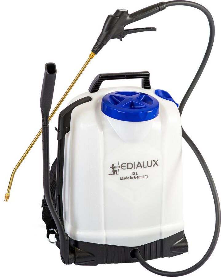 Edialux Rugsproeier 18 liter met drukmeter Topaz 18 Drukspuit