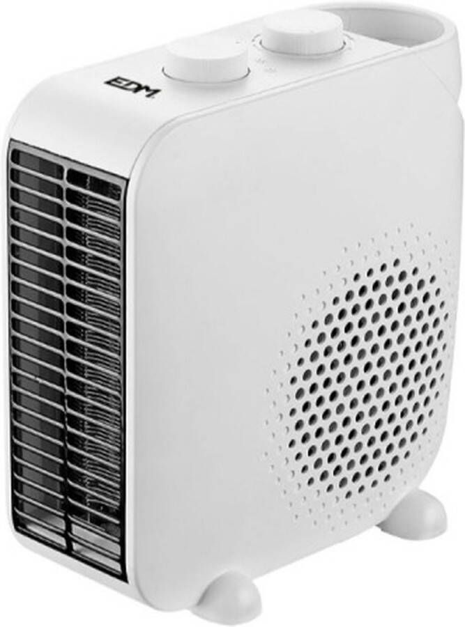 EDM compacte ventilator heater kachel 1000 2000W wit