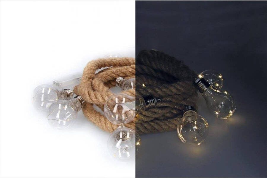 EDM Relaxwonen Ledverlichting Werkt op batterijen String 30 Ledlampen Warm Wit Voor Binnen