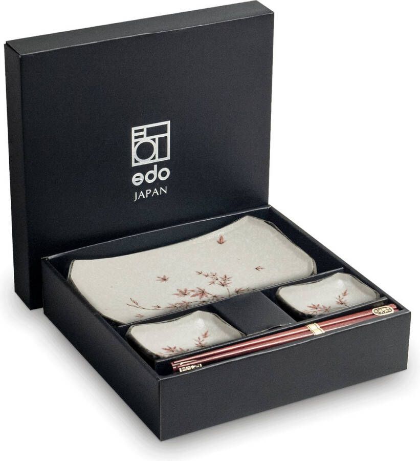 Edo Japan ARCEN Japanse Sushi Servies Set 6-Delig 2 Persoons Maple Leaf