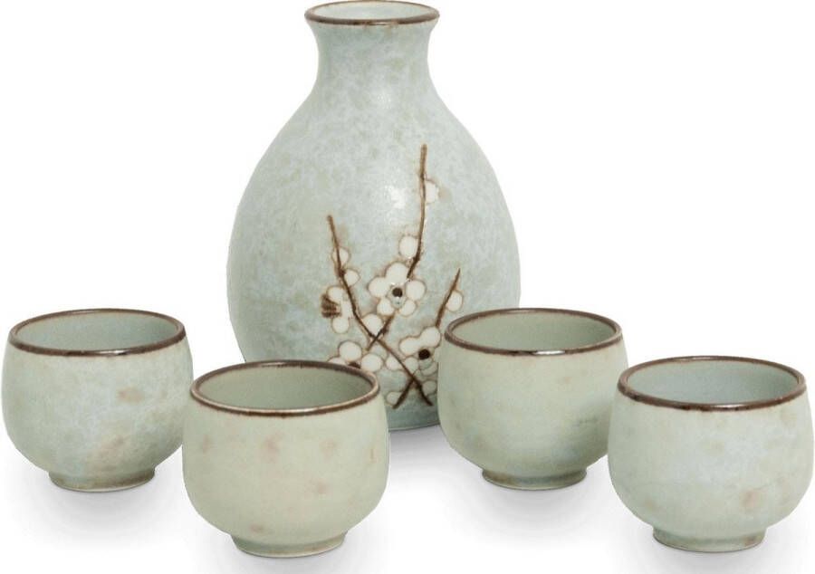 Edo Japan Sakeset Hana Lichtgroen 5pcs