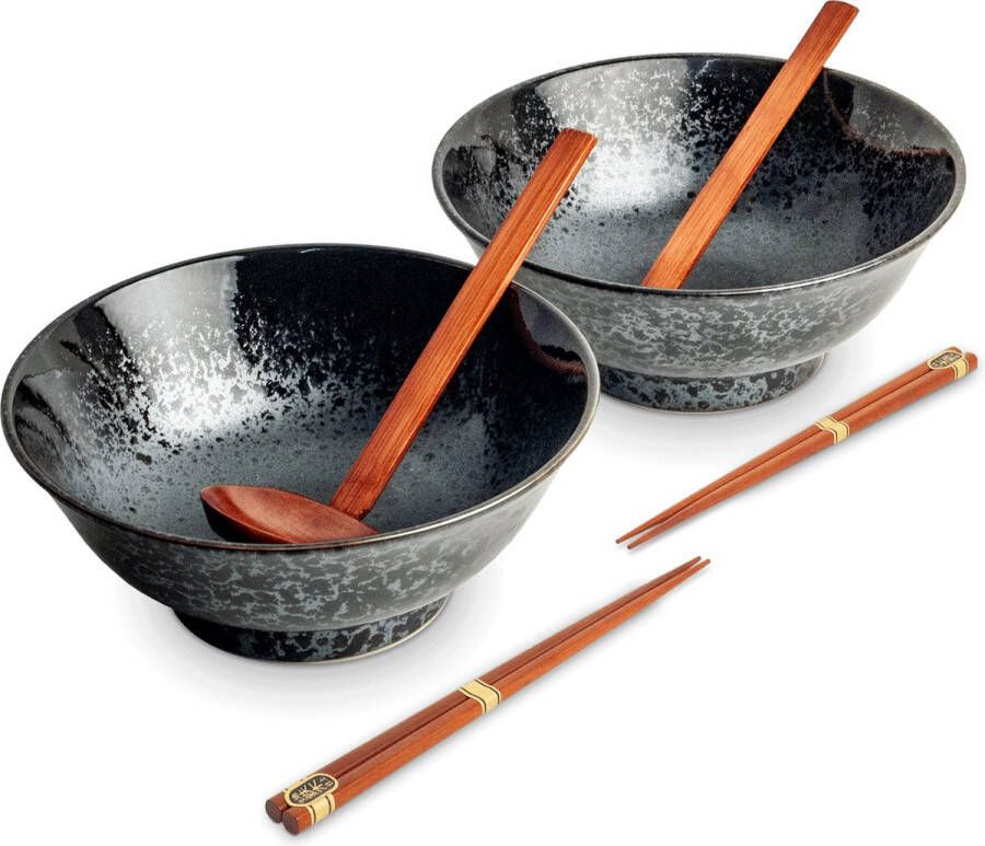 EDO JAPAN KOGE RAMEN BOWL SET 6 2PERS O 22CM|H9CM