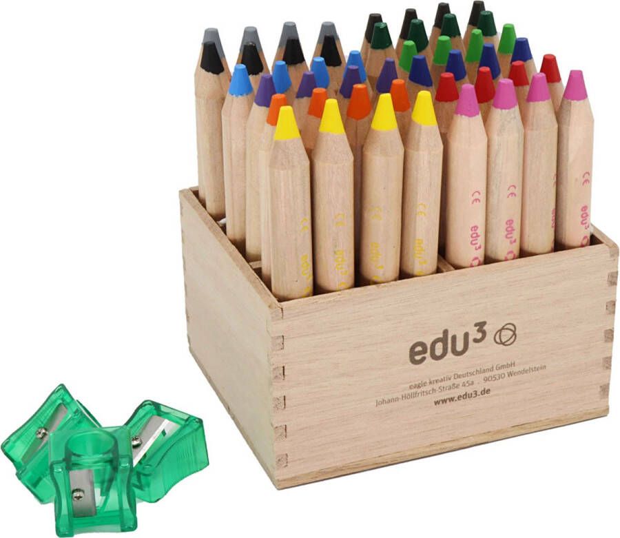 EDU First Kleurpotloden Jumbo 48 stuks