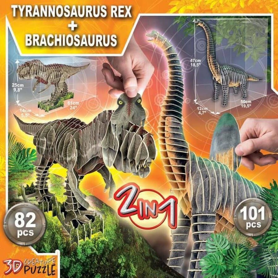 Educa 3D puzzel Dinosaurussen Puzzel x 2