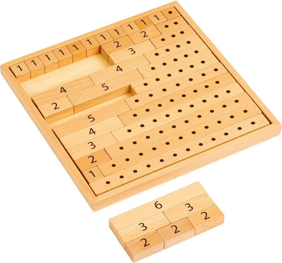 Educo Rekenblokken Leren rekenen Houten speelgoed Houten puzzel Educatief speelgoed Kinderspeelgoed Vanaf 5 jaar
