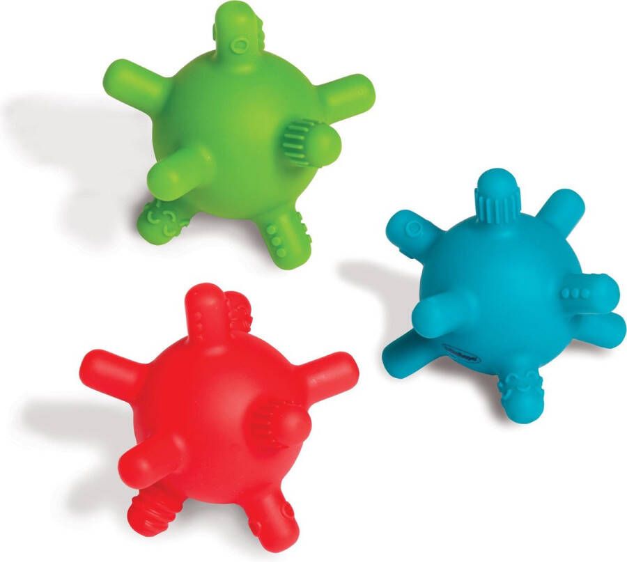 Edushape Bijtfiguurtjes Gummybal 3 stuks