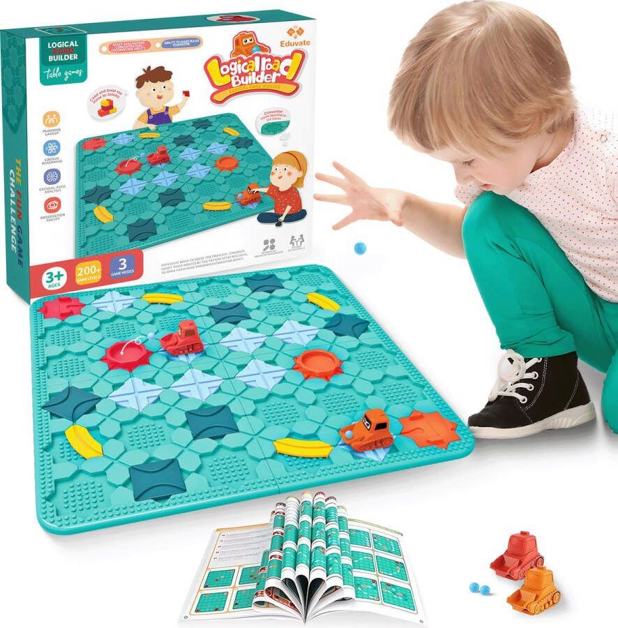 Eduvate Logische Wegenbouwer Montessori Speelgoed Educatief Constructiespeelgoed Montessori Activiteitenbord Busy Board Speelgoed 3 Jaar