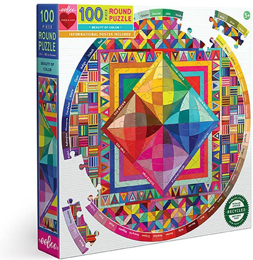 Eeboo puzzel Beauty of Color (100 rond)