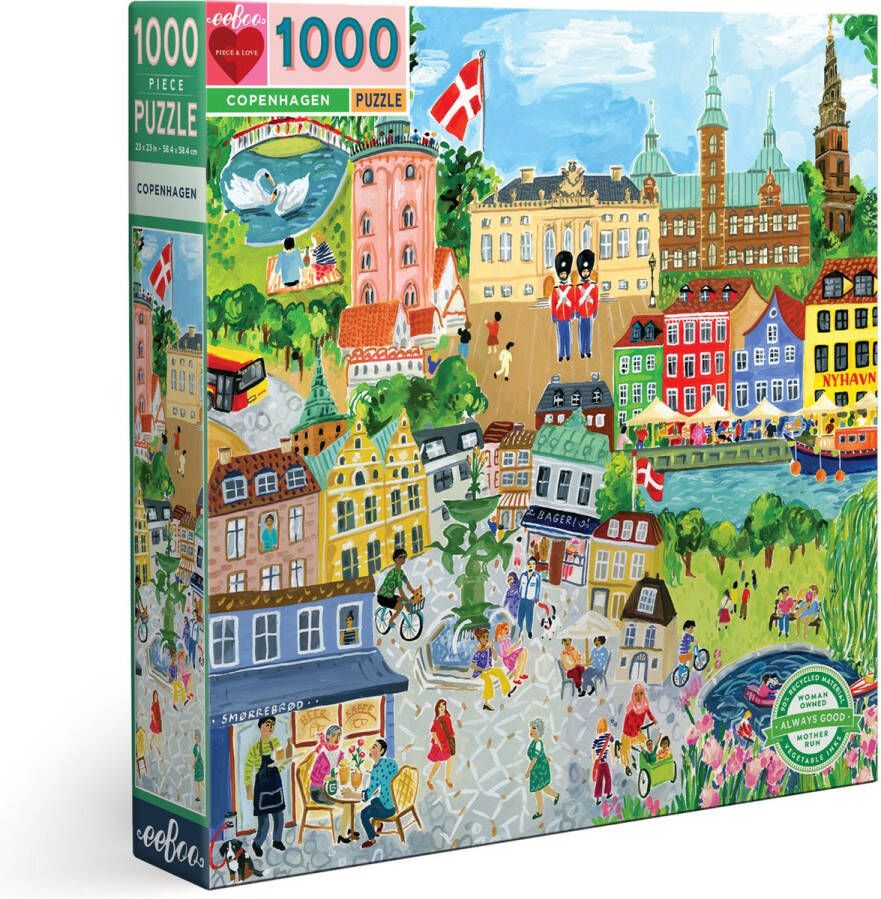 Eeboo Copenhagen Blokpuzzel 1000 stuk(s) Kunst