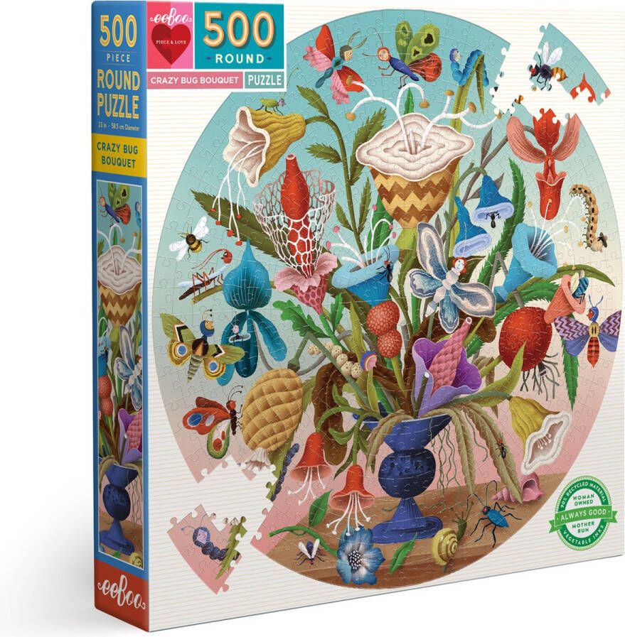 Ronde puzzel Crazy Bug Bouquet (500)