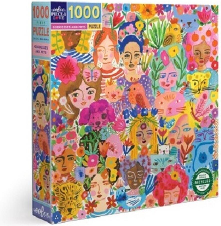 Eeboo puzzel Goddesses & Pets (1000)