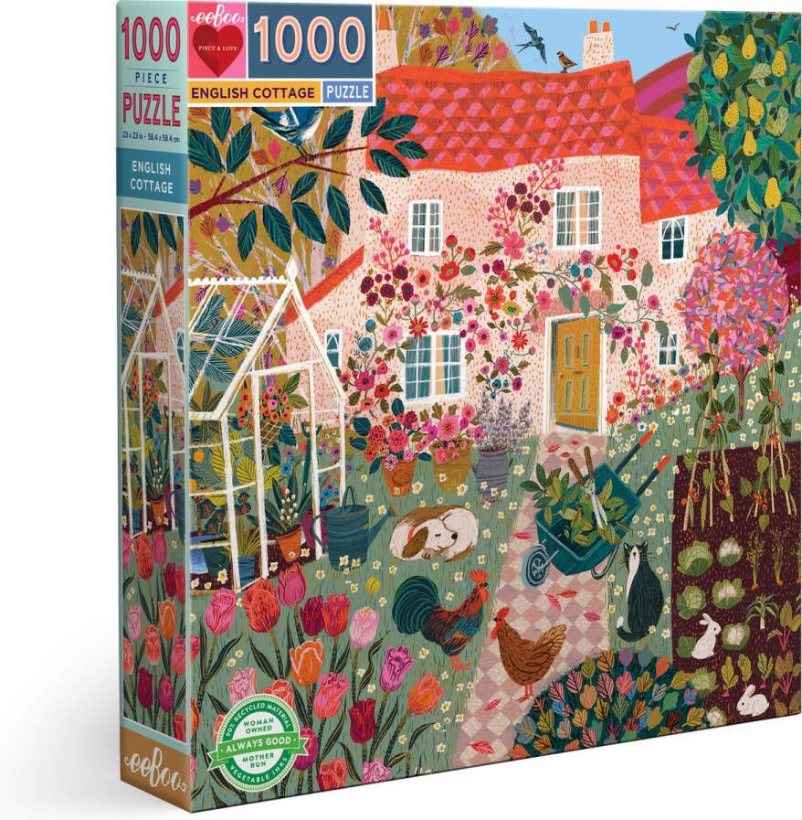 Eeboo English Cottage Legpuzzel 1000 stuk(s) Kunst