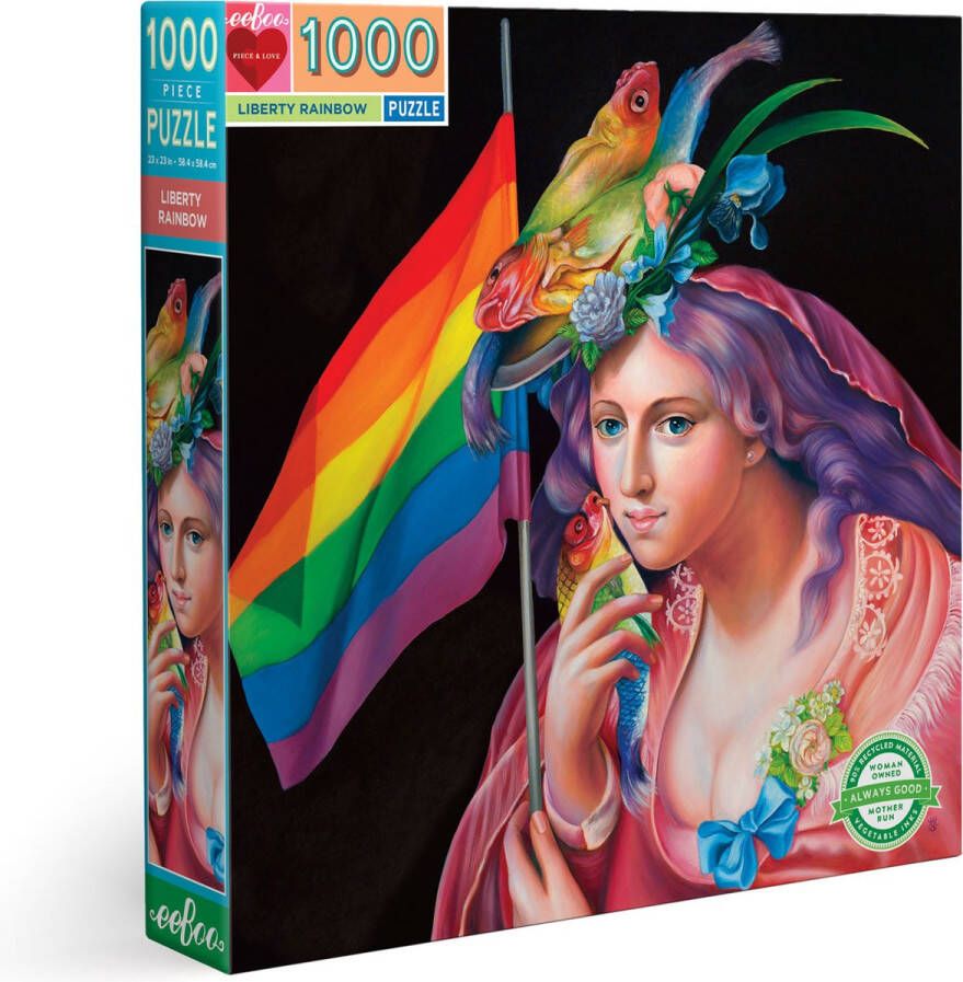 Eeboo puzzel liberty rainbow (1000)