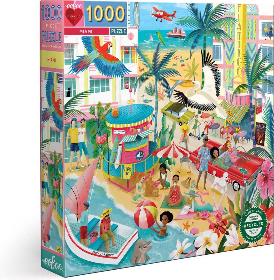 Eeboo puzzel Miami 1000 stukjes