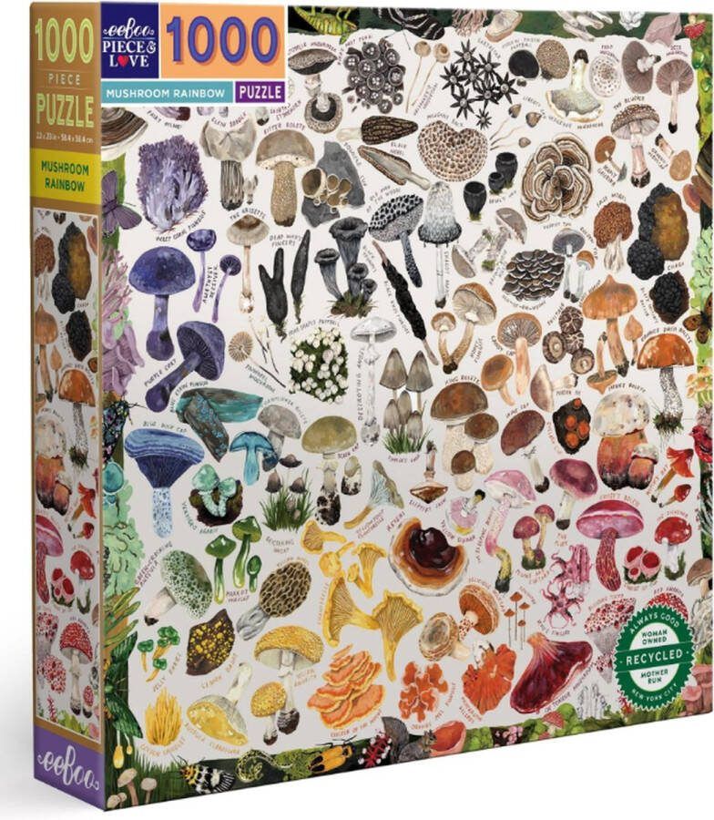 Eeboo Mushroom Rainbow (1000) (U)